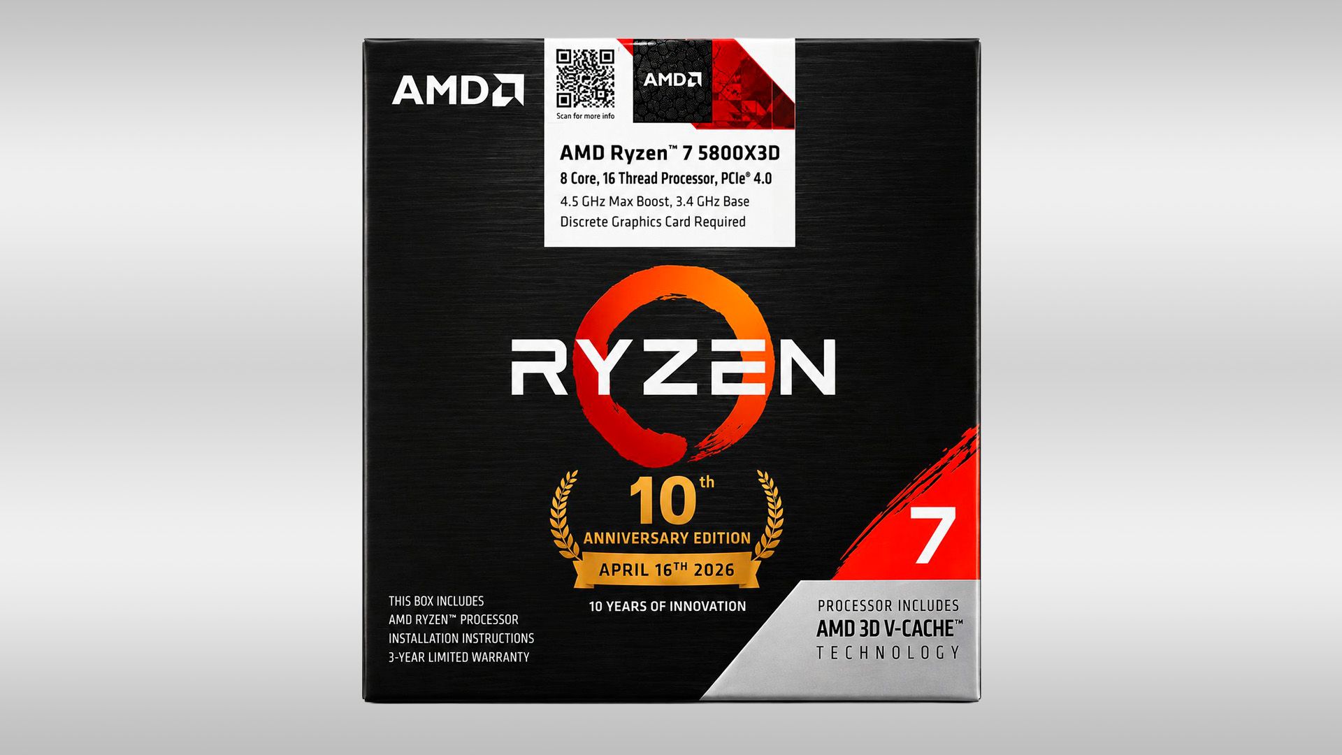 Ryzen 7 5800X3D AM4 10th Anniversary Edition surfaces online for $310 — return of iconic gaming CPU for budget builders seems imminent Ryzen 7 5800X3D AM4 10th Anniversary Edition surfaces online for $310 — return of iconic gaming CPU for budget builders seems imminent