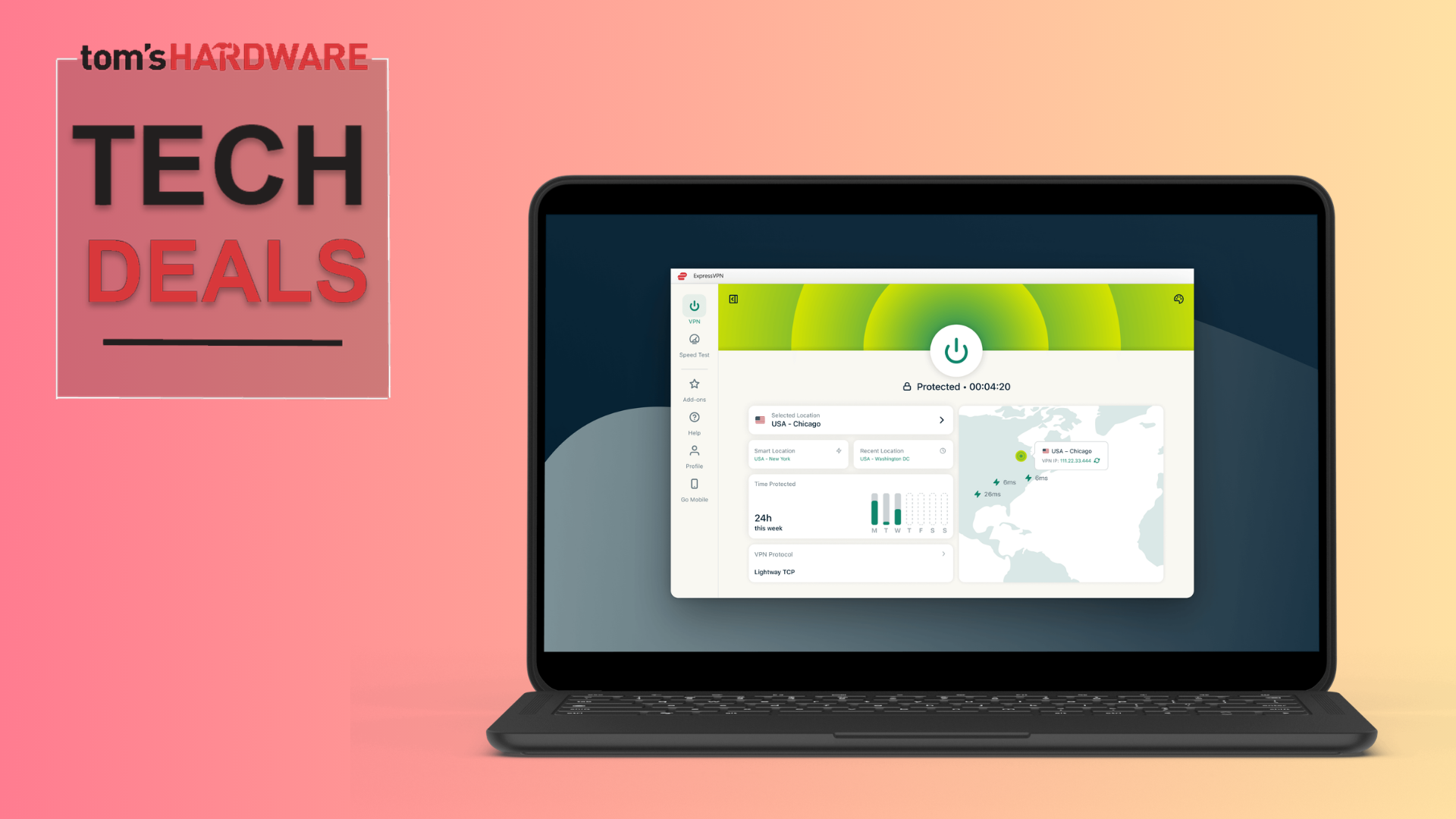 Slash nearly $300 off a two-year ExpressVPN subscription and grab four extra months for free — massive 82% saving on this privacy-focused VPN service with serve