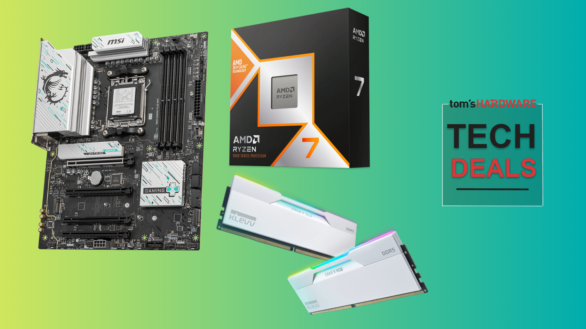 Get AMD's flagship Ryzen 7 9800X3D with 32GB of DDR5 memory and an MSI B850 Wi-Fi 7 motherboard at a discount — Micro Center bundles are now available on Amazon