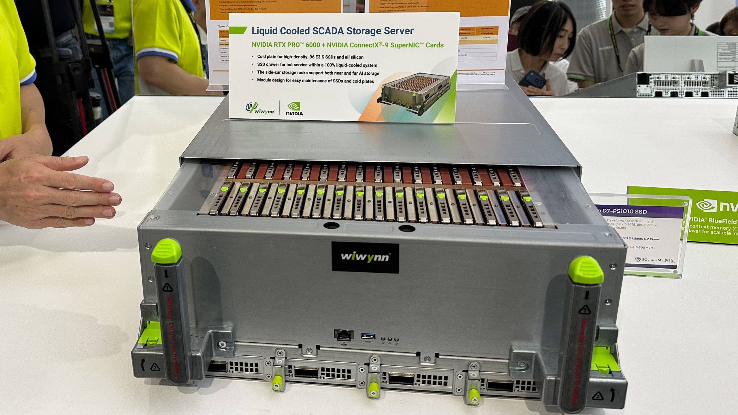 Nvidia's high-speed AI data center storage servers break cover, touting 2.9 petabytes of storage and extreme PCIe 6.0 performance — Wiwynn shows off SCADA serve