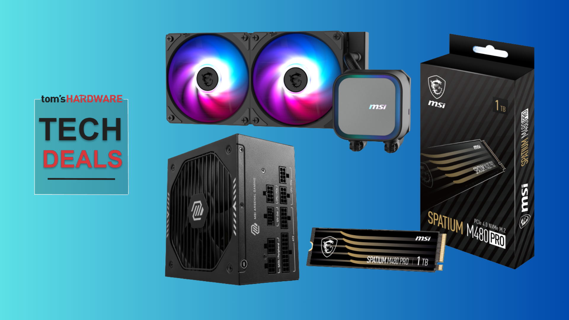 Upgrade your PC with a 2TB PCIe 4.0 SSD, 750W power supply, and 240mm AIO for $300 — hardware bundle saves you nearly $200