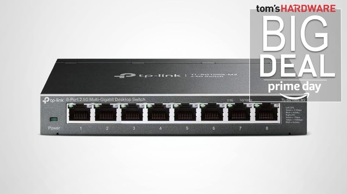 TP-Link's 8-port 2.5G unmanaged Ethernet switch is a smokin' bargain at $50 — upgrade your home network for half price