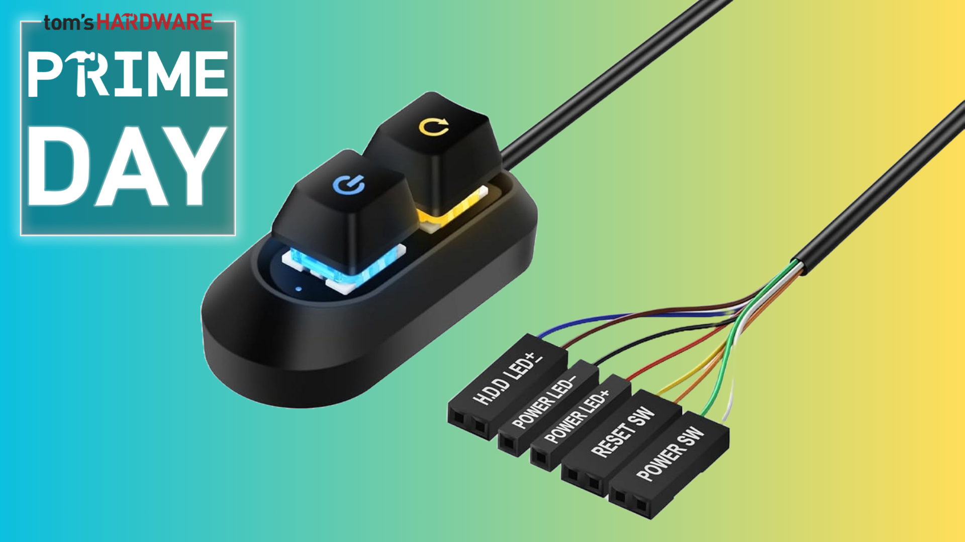 This brilliant $11 power button gadget lets you switch your PC on from your desk with ease — perfect desk upgrade means you don't need to bend down to turn your
